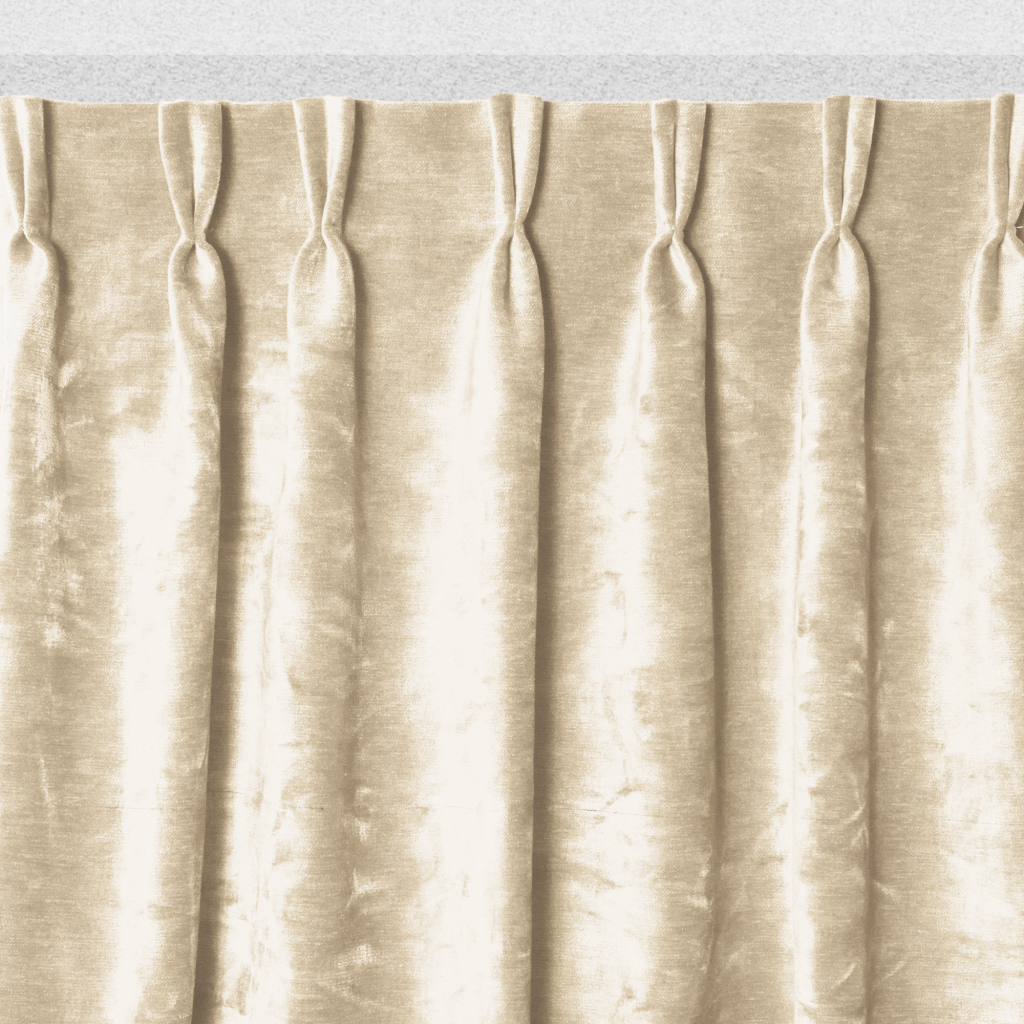 Velours gordijn ivoor, verduisterend en akoestisch