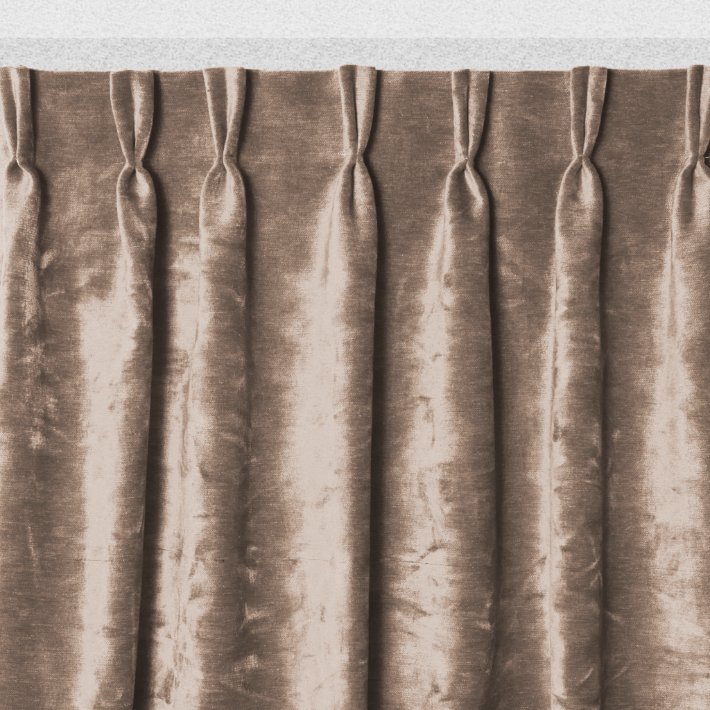 Velours gordijn zand, verduisterend en akoestisch