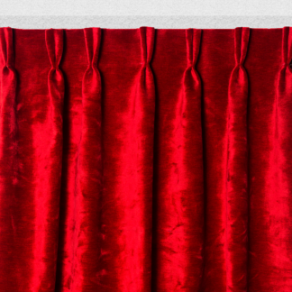 Velours gordijn rood, verduisterend en akoestisch