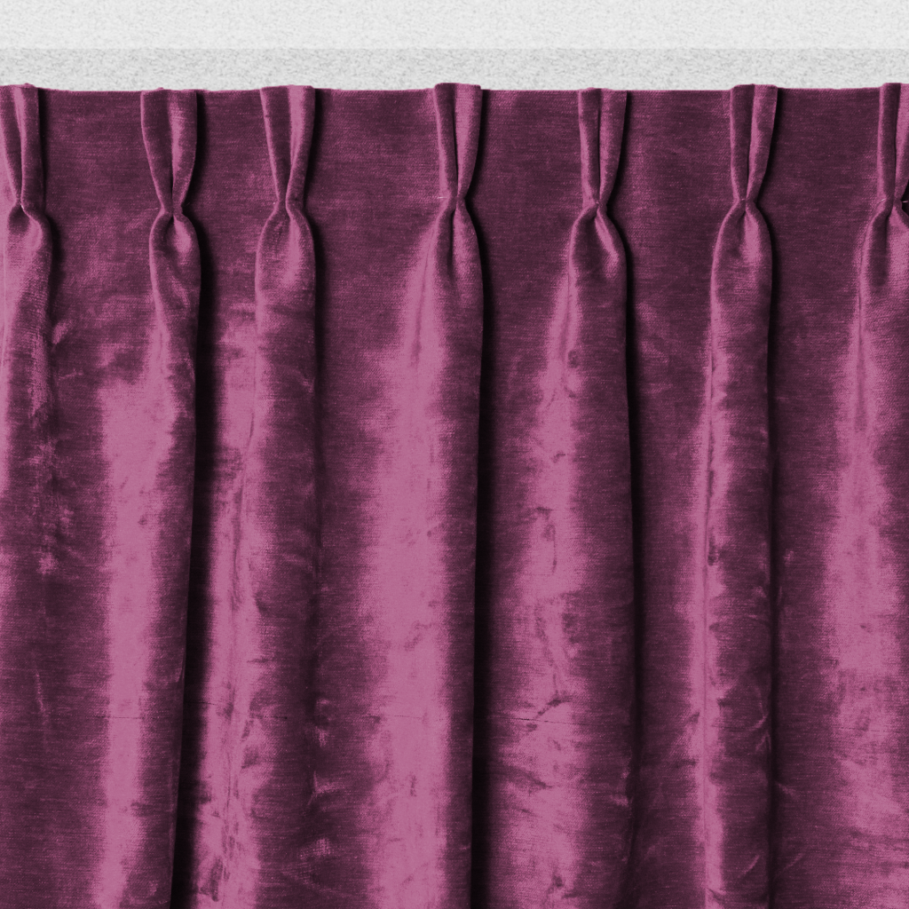 Velours gordijn paars, verduisterend en akoestisch