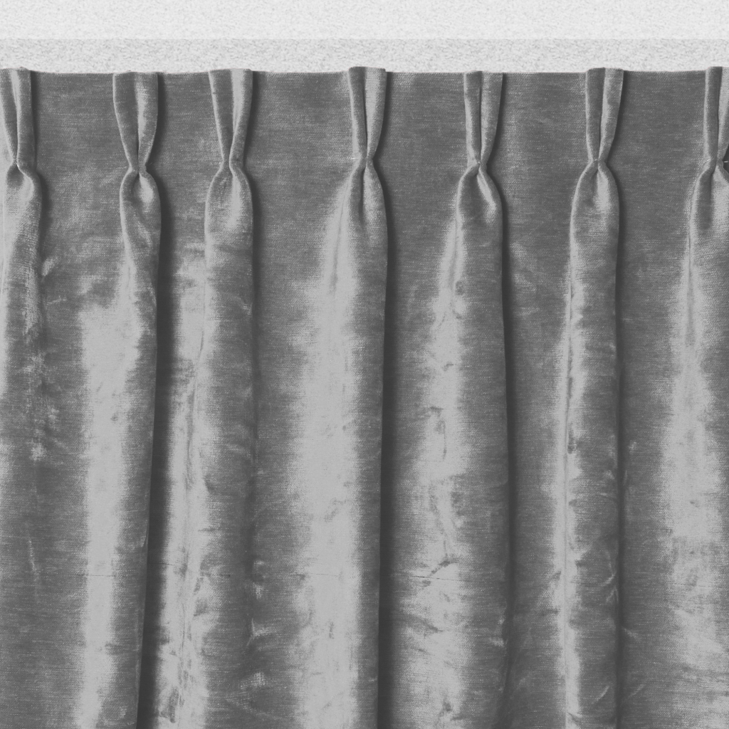 Velours gordijn grijs, verduisterend en akoestisch