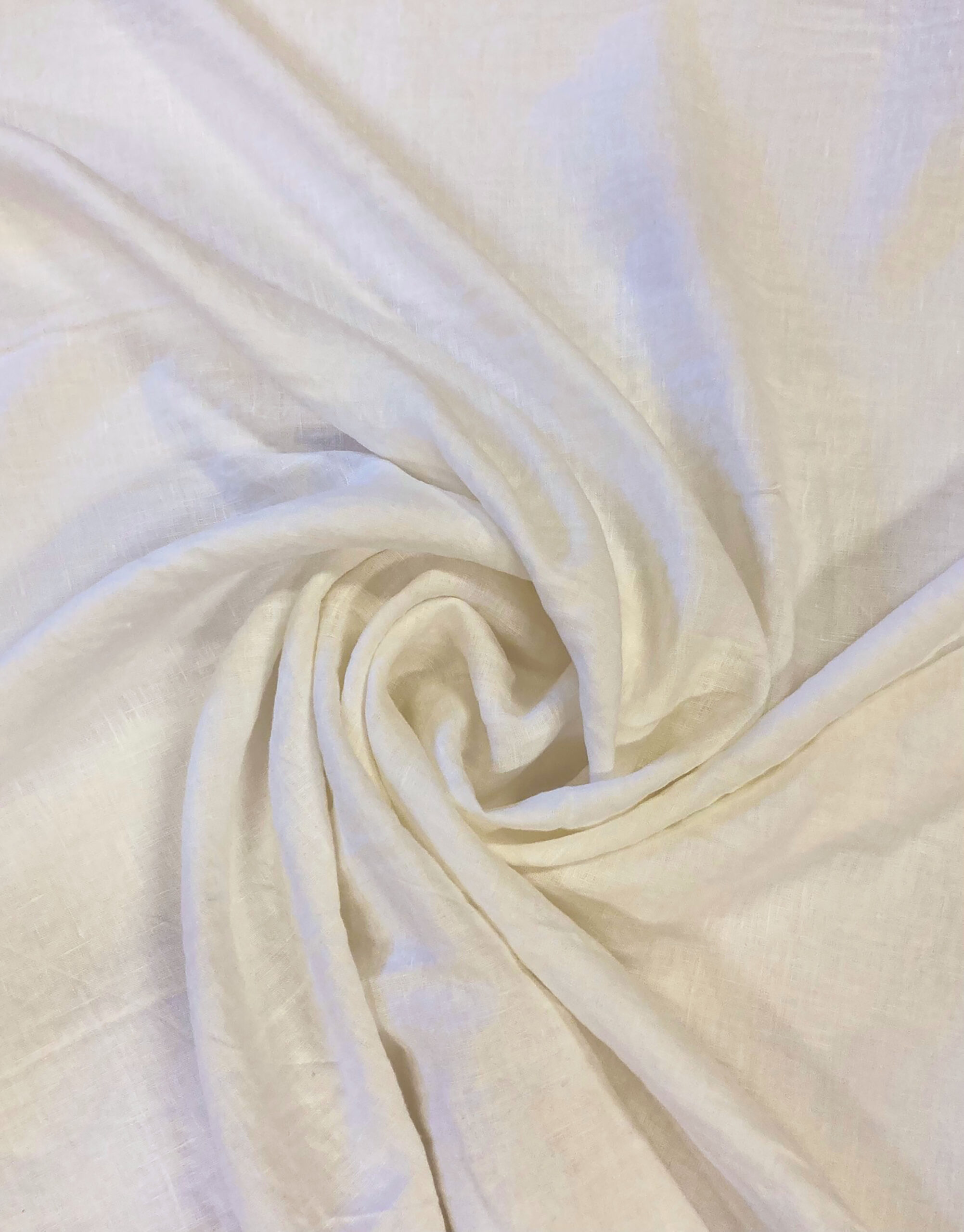 Landelijk linnen, stonewashed, Off-white gordijnstof