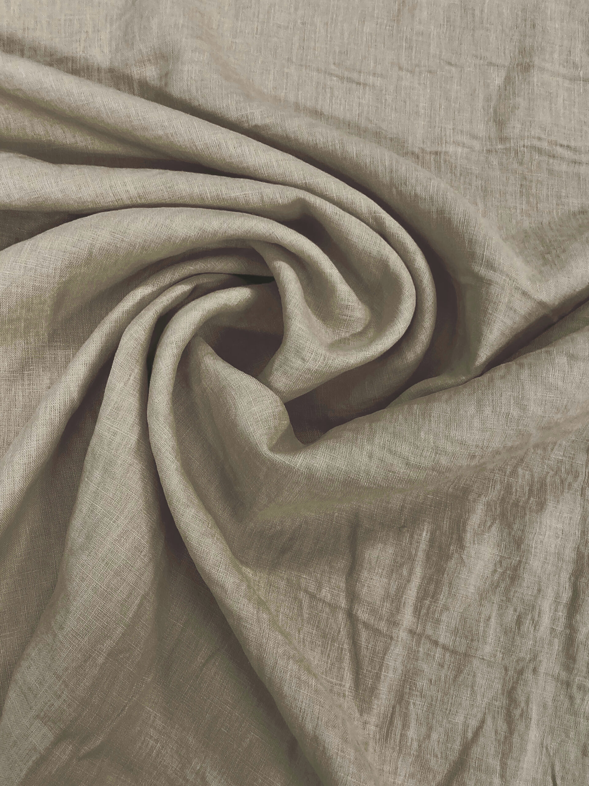 Landelijk linnen, stonewashed, naturel gordijnstof