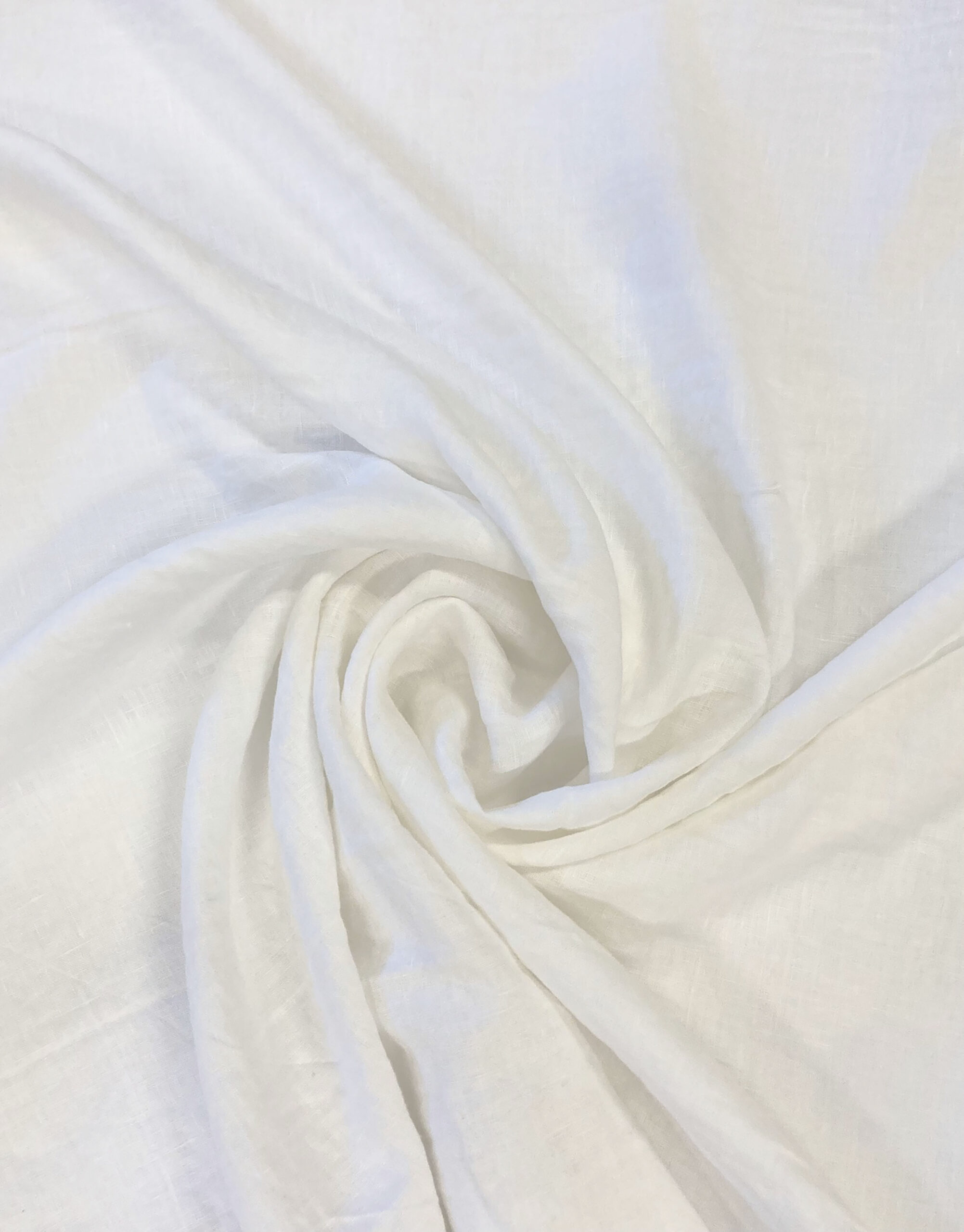 Landelijk linnen, stonewashed, Wit gordijnstof