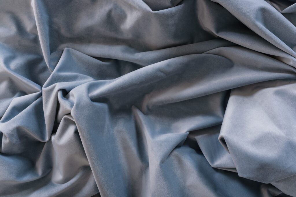 Castello Velours gordijn Grijs close up