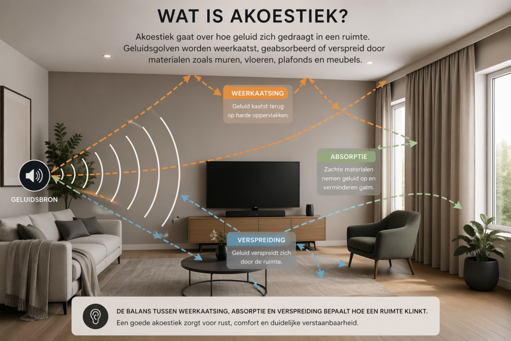 Wat is akoestiek? afbeelding met uitleg over akoestoek.