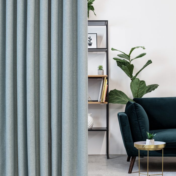 Serena Linen Zacht groen hangend woonkamer