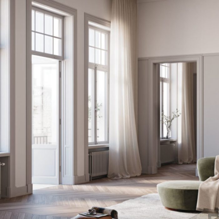 Landelijk linnen gordijnen